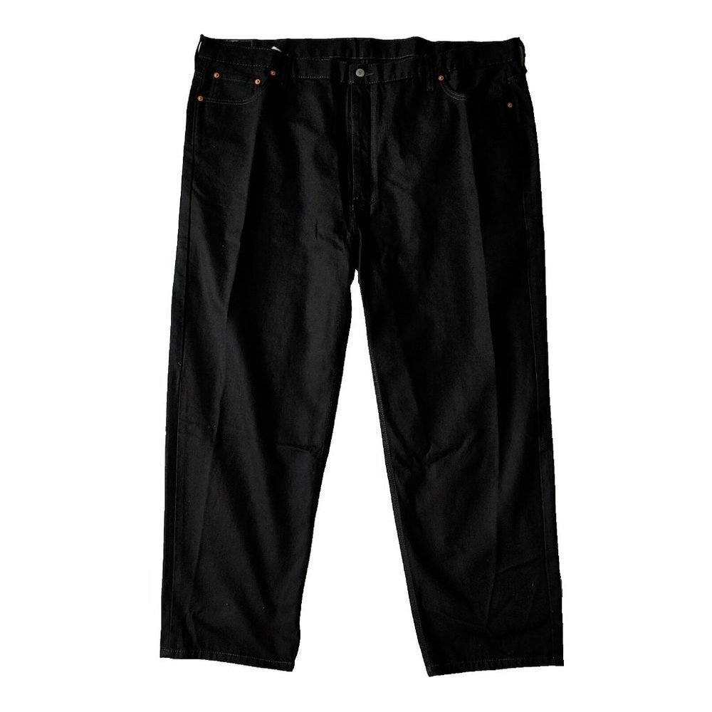 Levi's  550 Black Jeans Men's Size 52/32 Cotton Tapered High Rise